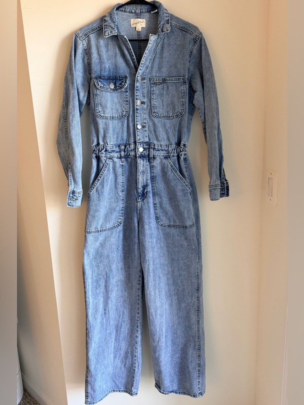 Universal Thread Light Blue Denim Jumpsuit